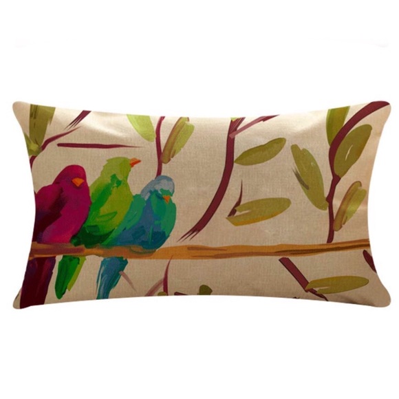 (2) Birds On A Branch Print 
Throw Pillow Covers - Picture 2 of 8